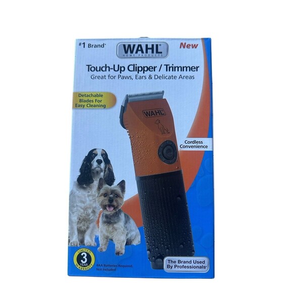 NEW Wahl Touch up Battery Powered Pet Dog Clipper Trimmer Orange/Black 70008 - Picture 1 of 3